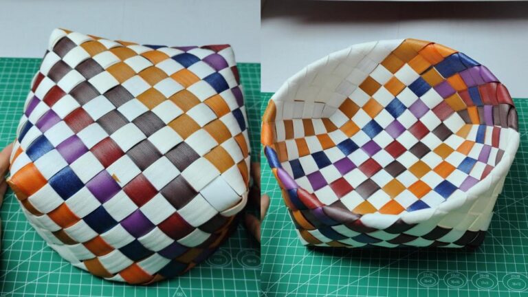 Stwórz 5 kolorowych koszyków DIY za pomocą papierowej rattanu!