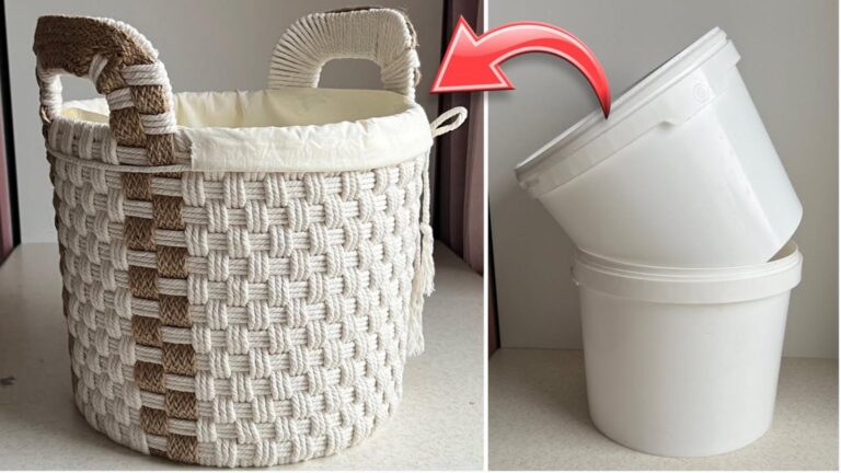 10 kreatywnych pomysłów na koszyki DIY z odpinanym workiem!