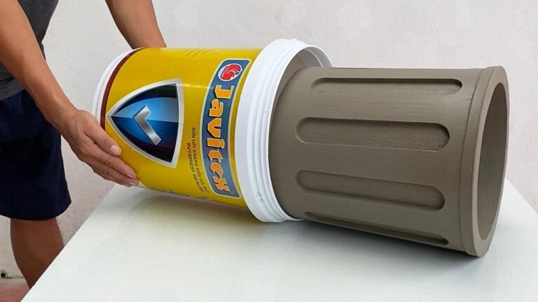 10 kreatywnych pomysłów na doniczki z betonu z plastikowych pojemników!