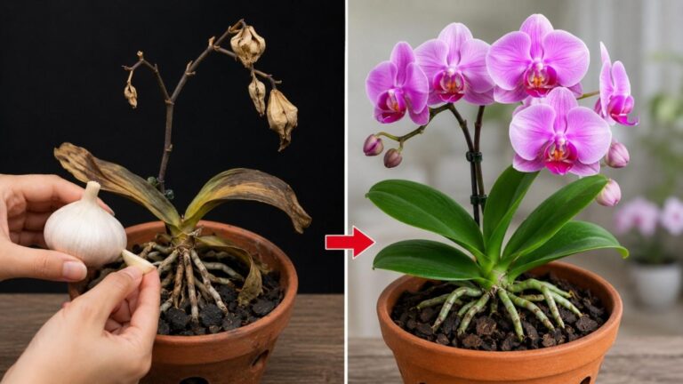 Jak jeden ząbek czosnku uratował moją umierającą orchideę – odkryj tę metodę!